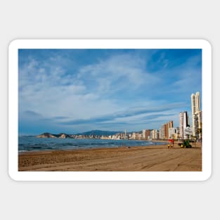 Benidorm Levante Beach Costa Blanca Spain Sticker